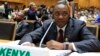 Kenya's President Uhuru Kenyatta attends the opening ceremony of the 22nd Ordinary Session of the African Union summit in Addis Ababa, Jan. 30, 2014. 