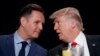 FILE - President Donald Trump, right, talks with television producer Mark Burnett during the National Prayer Breakfast, Feb. 2, 2017, in Washington. 