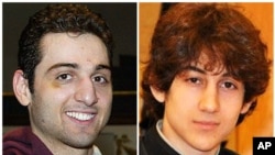 Tamerlan Tsarnaev, 26, left, and Dzhokhar Tsarnaev, 19, are suspects in the Boston Marathon bombing, undated file images.