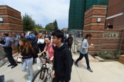 미국 로스앤젤레스 UCLA 대학 학생들. (자료사진)