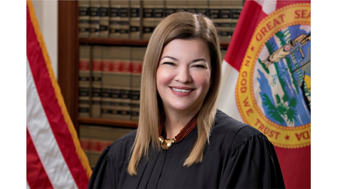Florida Supreme Court Justice Barbara Lagoa, currently a United States Circuit Judge of the United States Court of Appeals for the Eleventh Circuit, poses in a photograph from 2019 obtained Sept. 19, 2020.