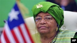 Liberia's President Ellen Johnson Sirleaf, during the first session of the 3rd Africa-EU Summit in Tripoli, Libya, November 29, 2010 (file photo)