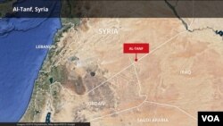 Map of al-Tanf, Syria