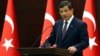 Turkish Prime Minister Ahmet Davutoglu speaks in Ankara, Turkey, Sept. 7, 2015.