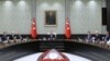 Turkey Military Coup: Turkish President Recep Tayyip Erdogan leads a cabinet meeting at the Presidential Palace in Ankara on Monday, Aug. 15, 2016.