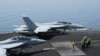 جت های جنگی F - 18 امریکایی که در عملیات روز جمعه در عراق مورد استفاده قرار گرفت.