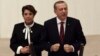Turkey's President Recep Tayyip Erdogan addresses the parliament in Ankara, Turkey, Oct. 1, 2016. 