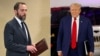 This combination of pictures created on Aug. 27, 2024 shows Special Counsel Jack Smith (L) in Washington, DC, on June 9, 2023 and former US President and Republican presidential candidate Donald Trump in Howell, Michigan, Aug. 20, 2024.