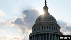 美国首都华盛顿的国会穹顶。