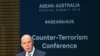 FILE - Australia's Home Affairs Minister Peter Dutton speaks at the opening of the Counter Terrorism Conference during the summit of the 10-member Association of Southeast Asian Nations (ASEAN) in Sydney, March 17, 2018.