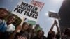 Kenyans protest decision by legislators to award each of themselves $110,000 bonus for having served five years in parliament, Nairobi, Oct. 9, 2012.