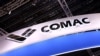 FILE - A view of the Comac booth ahead of the Singapore Airshow at Changi Exhibition Centre in Singapore, February 18, 2024. 