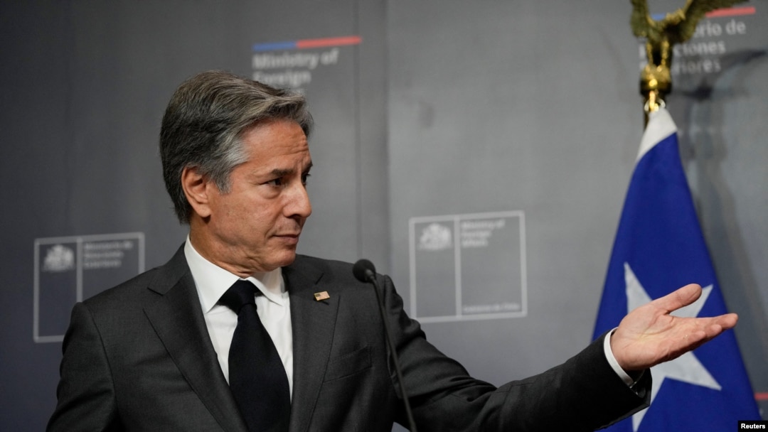 U.S. Secretary of State Antony Blinken meets Chilean Foreign Minister Antonia Urrejola in Santiago