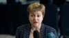 European Commissioner for International Cooperation, Humanitarian Aid and Crisis Response Kristalina Georgieva speaks as she arrives at an European Union foreign ministers meeting in Luxembourg, April 22, 2013. 