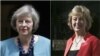 From left, Britain's Interior Minister Theresa May and Energy Minister Andrea Leadsom.